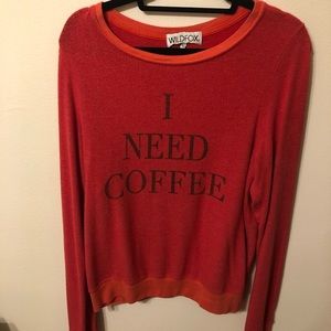 Wildfox I Need Coffee Sweater